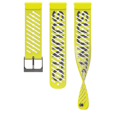 22 ATH5 SILICONE STRAP LEMON YELLOW S+M