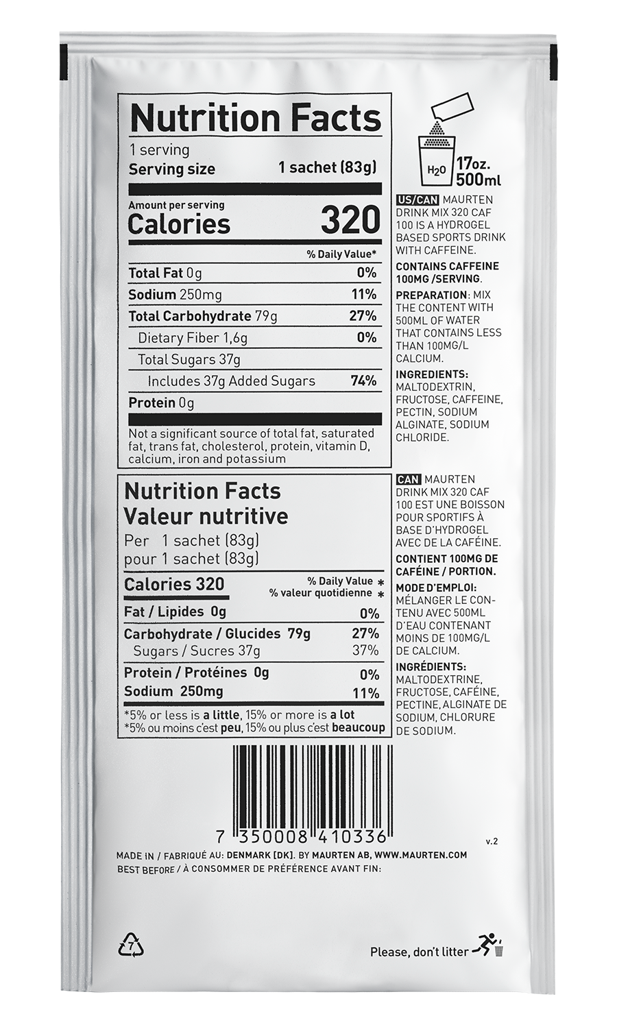 Maurten MEZCLA BEBIDA 320 CAF 100