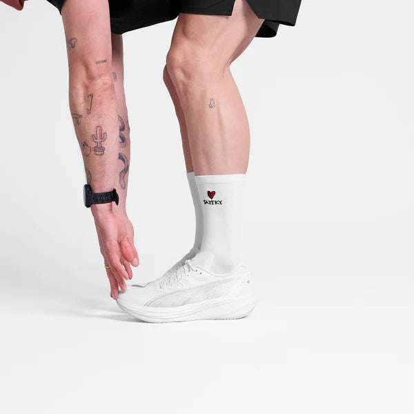 Combat High Socks - White
