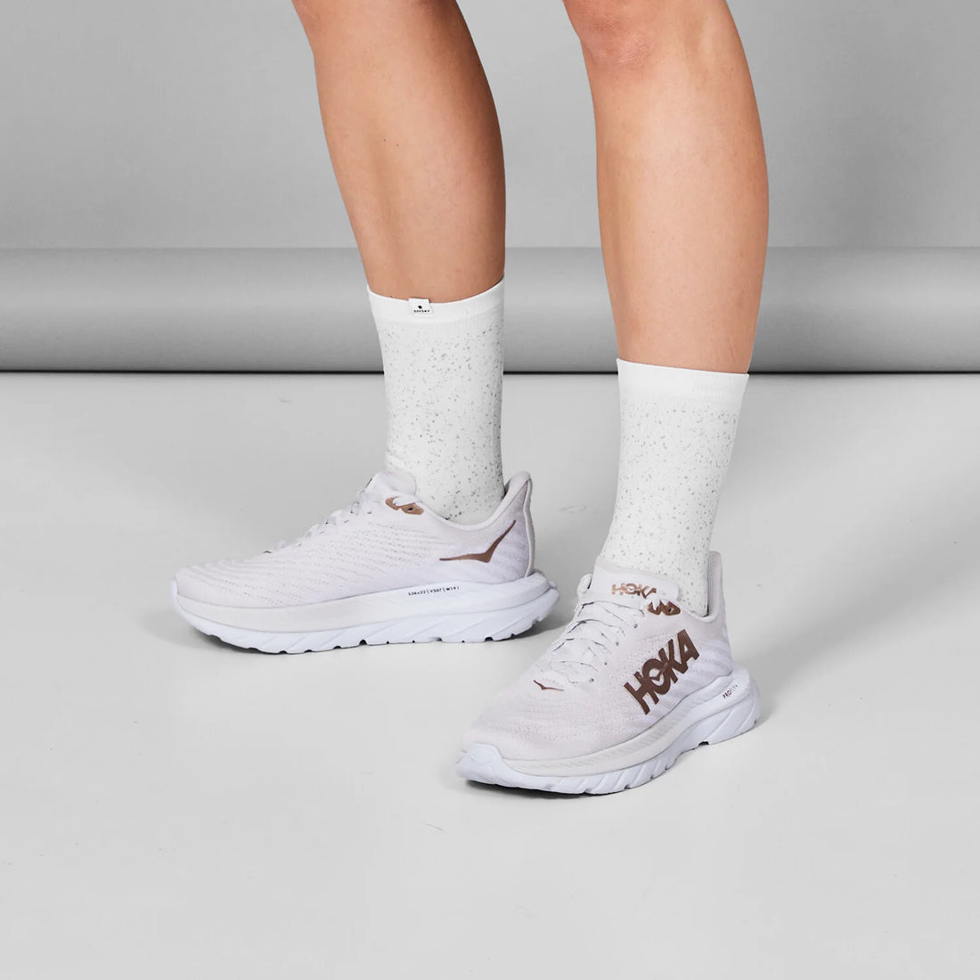 Reflective Combat High Socks - White