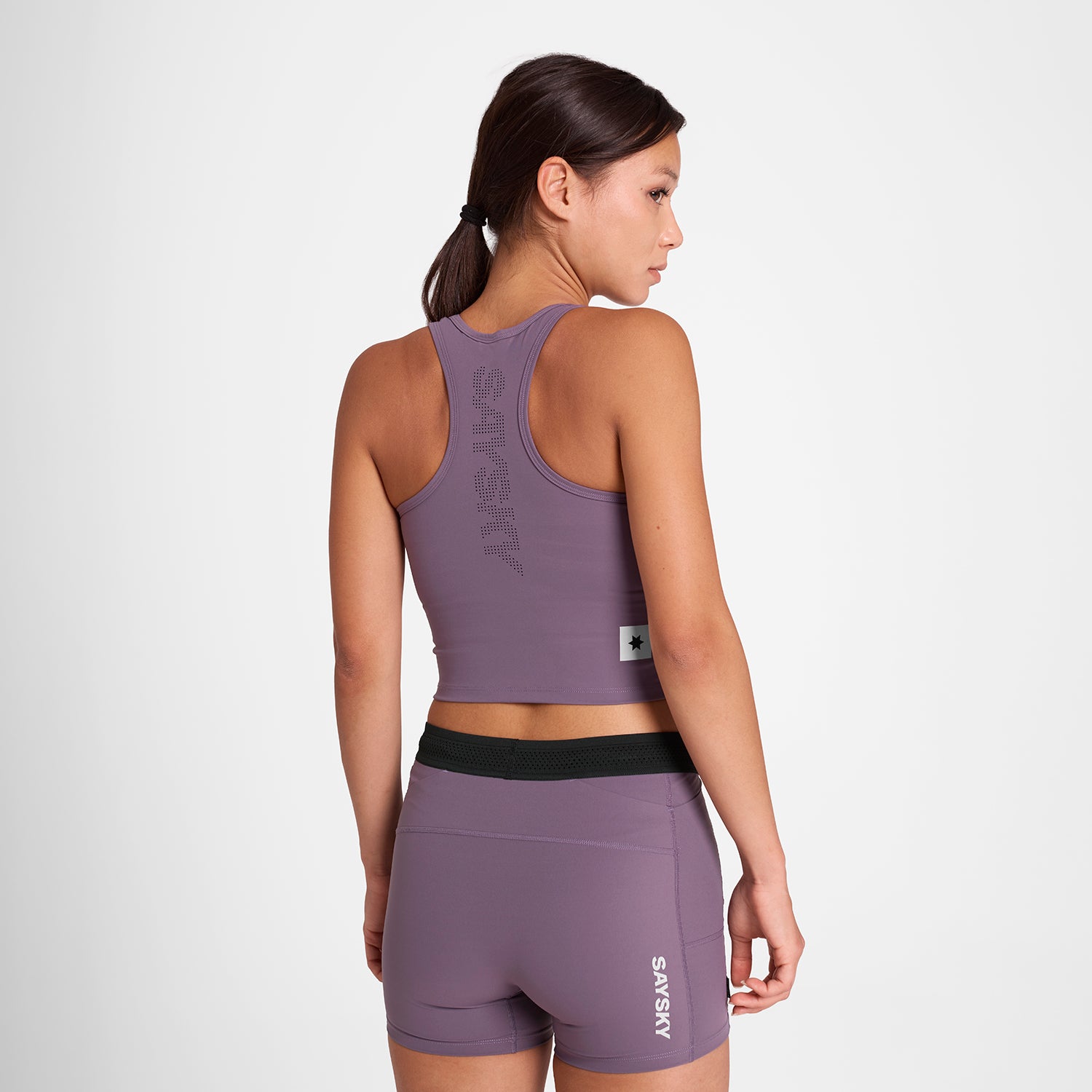 W Flow Race Crop Top - Purple