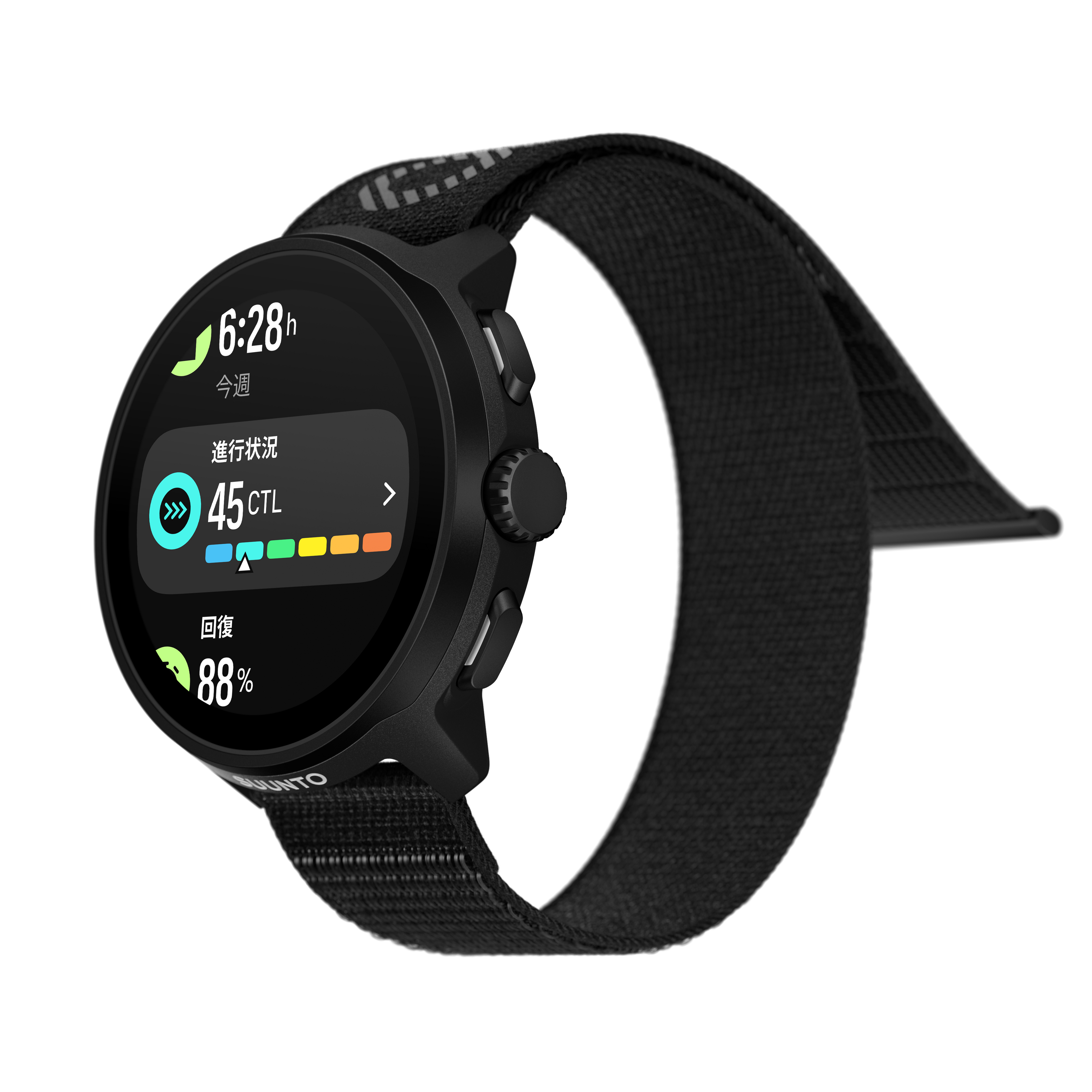 RUN ALL BLACK (TEXTILE STRAP)