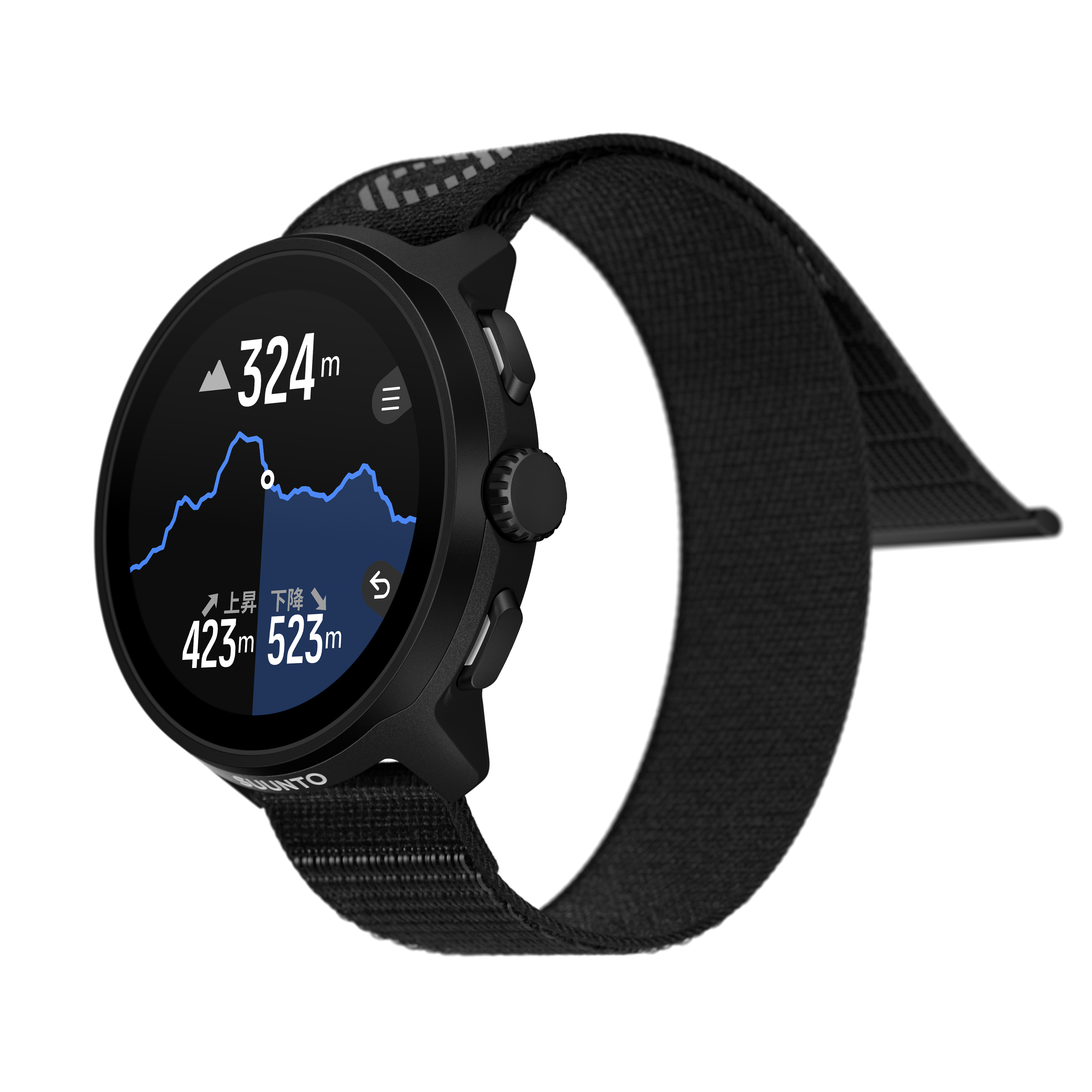 RUN ALL BLACK (TEXTILE STRAP)