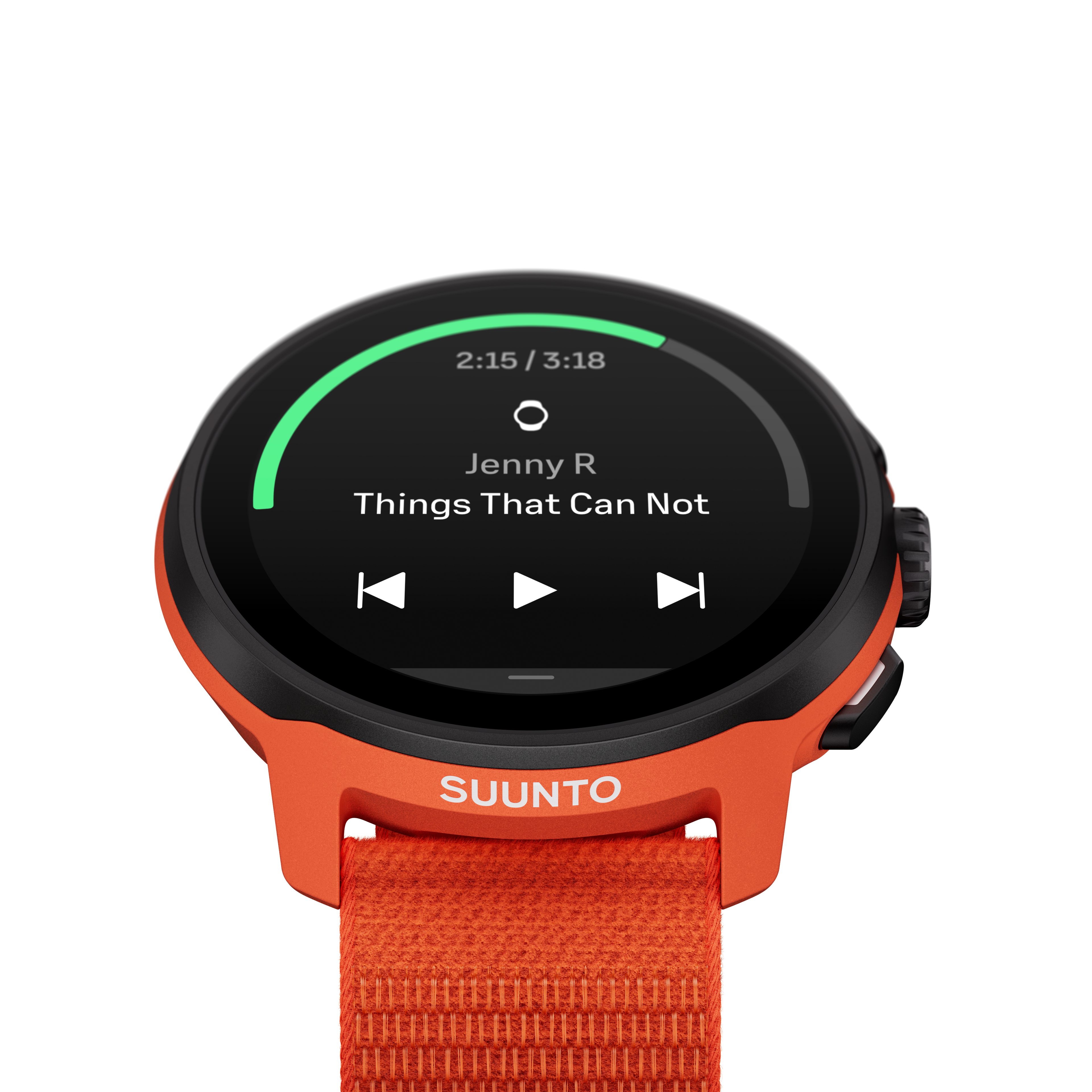 RUN CORAL ORANGE (TEXTILE STRAP)