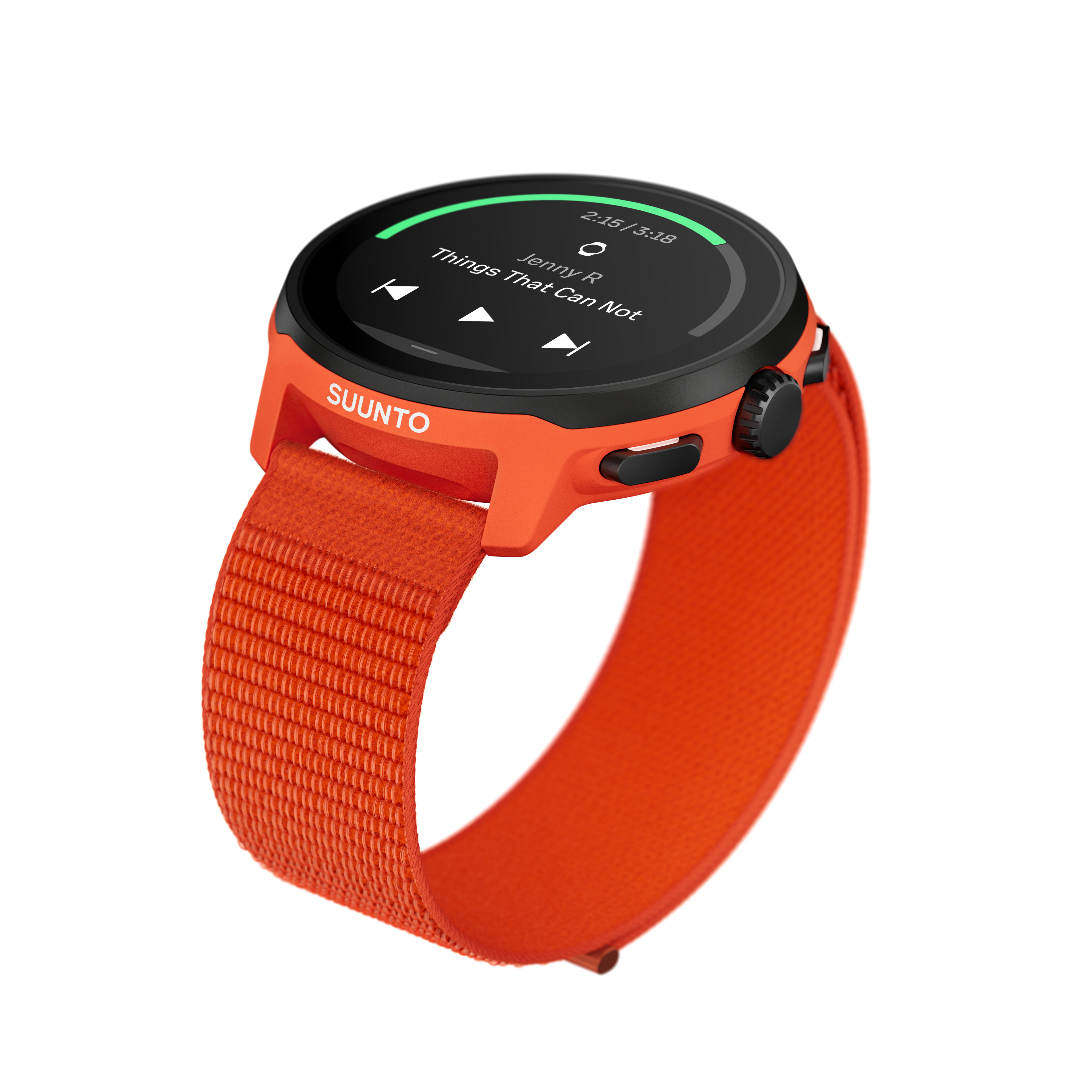 RUN CORAL ORANGE (TEXTILE STRAP)