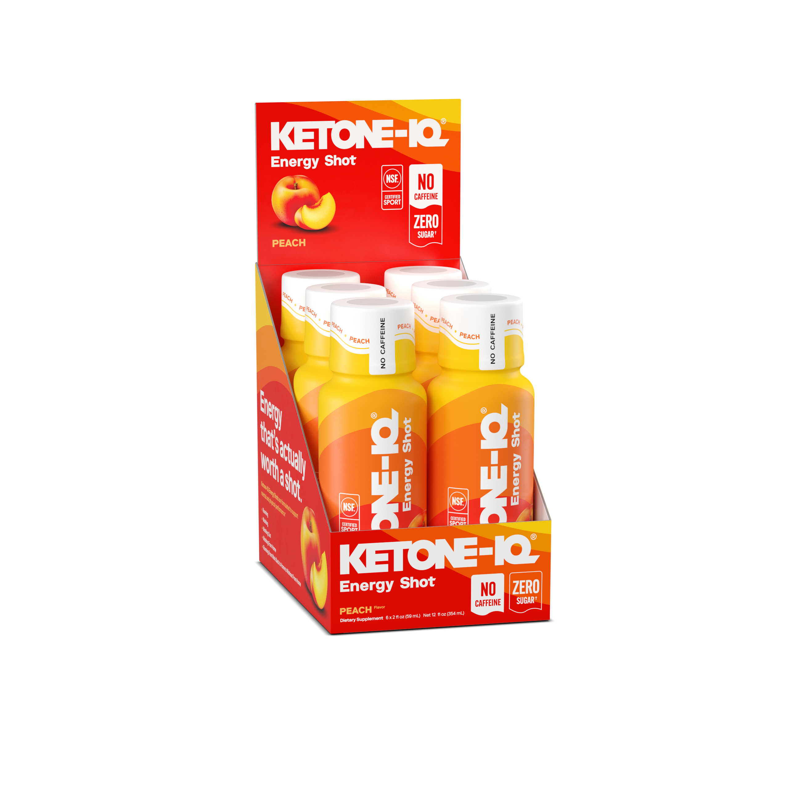 2 oz No Caffeine Shot - Peach