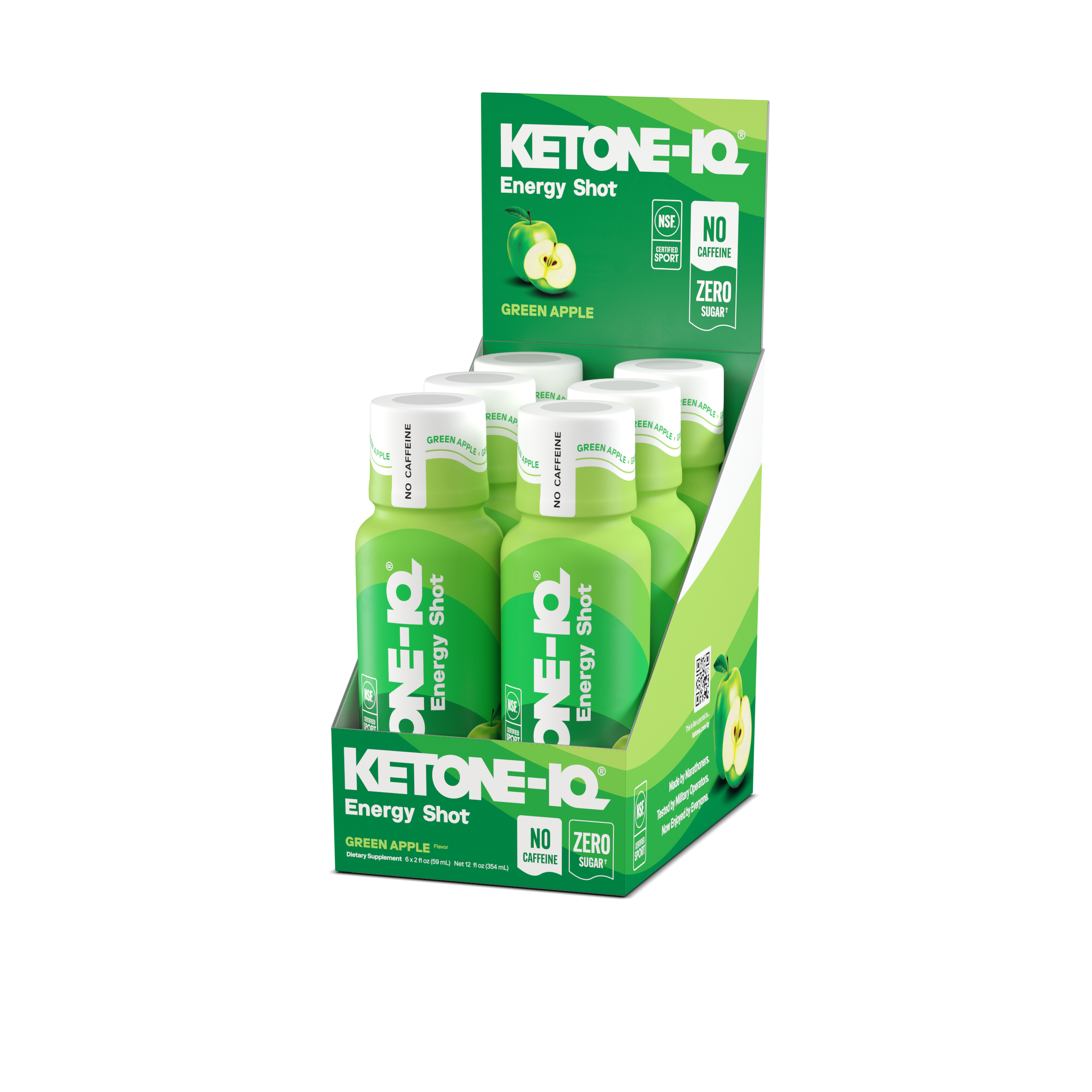 2 oz No Caffeine Shot - Green Apple