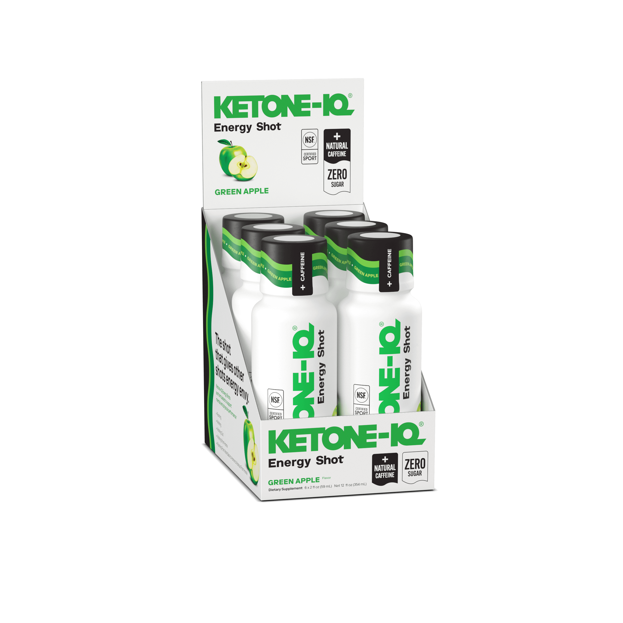 2 oz +Caffeine Shot - Green Apple