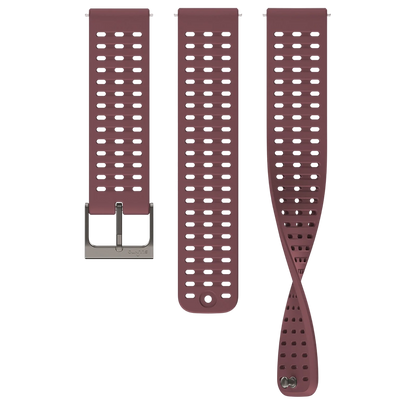 22 ATH2 SILICONE STRAP DARK RUBY S+M