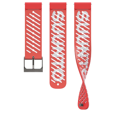 22 ATH5 SILICONE STRAP LAVA RED S+M