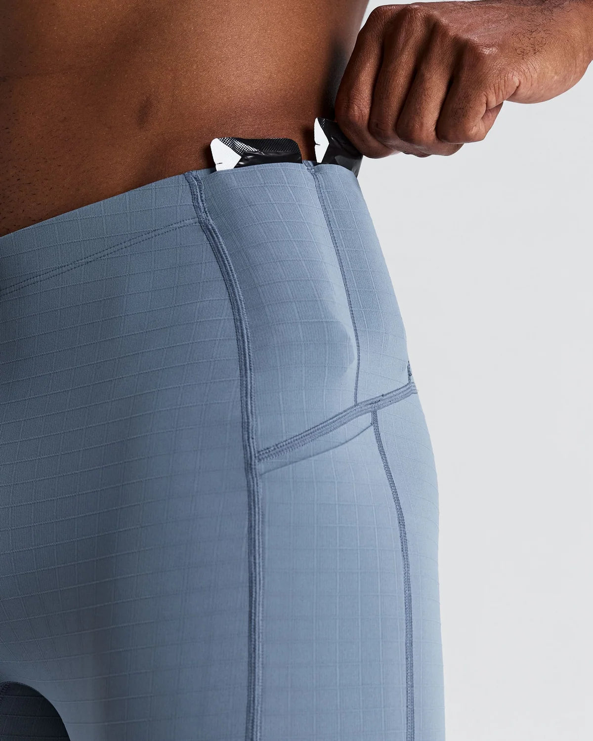 Gridlock™ Next Gen 7 Pocket Quarter Tights - Steel Horizon