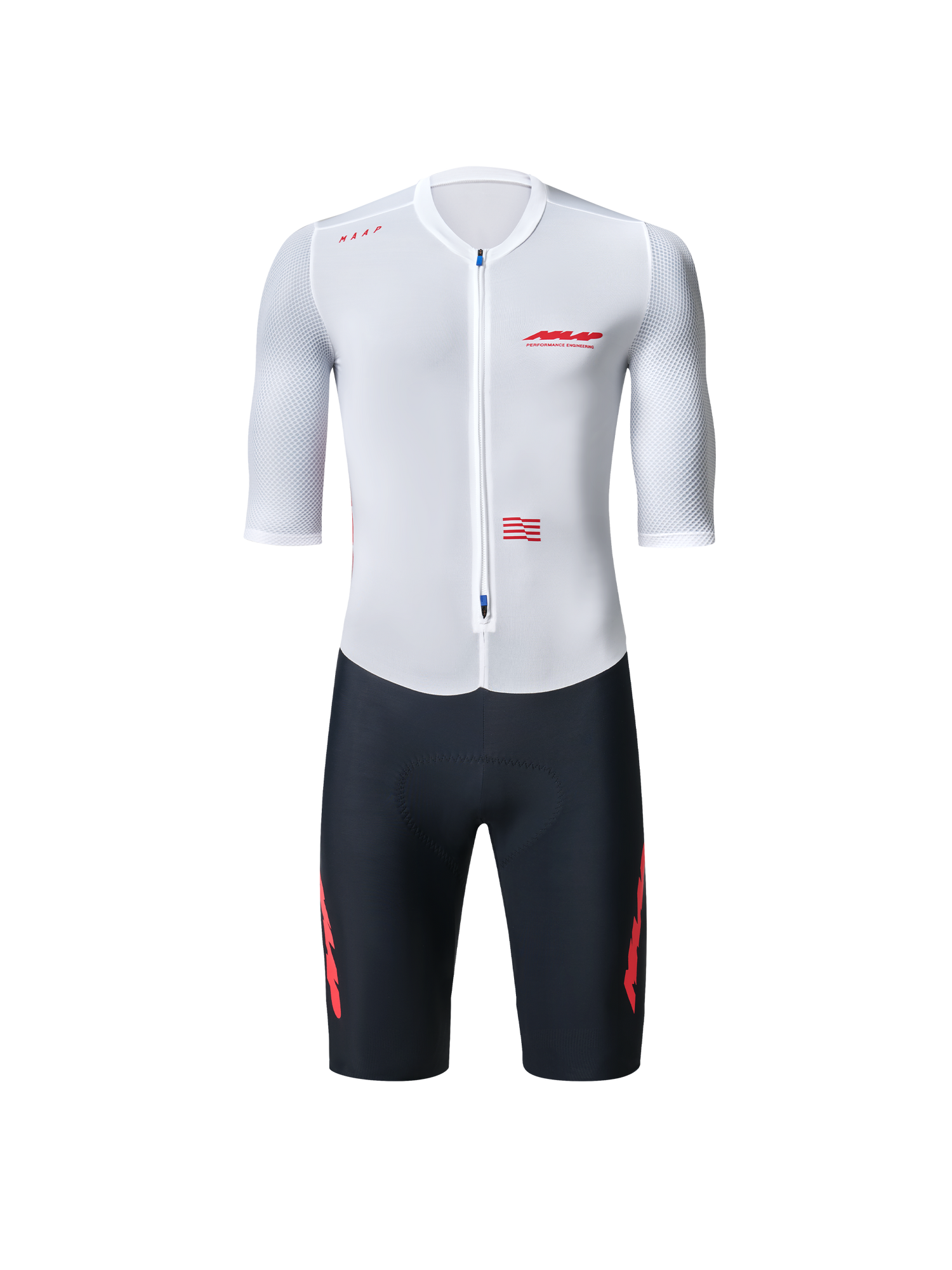 Eclipse Pro Racesuit - White/Red