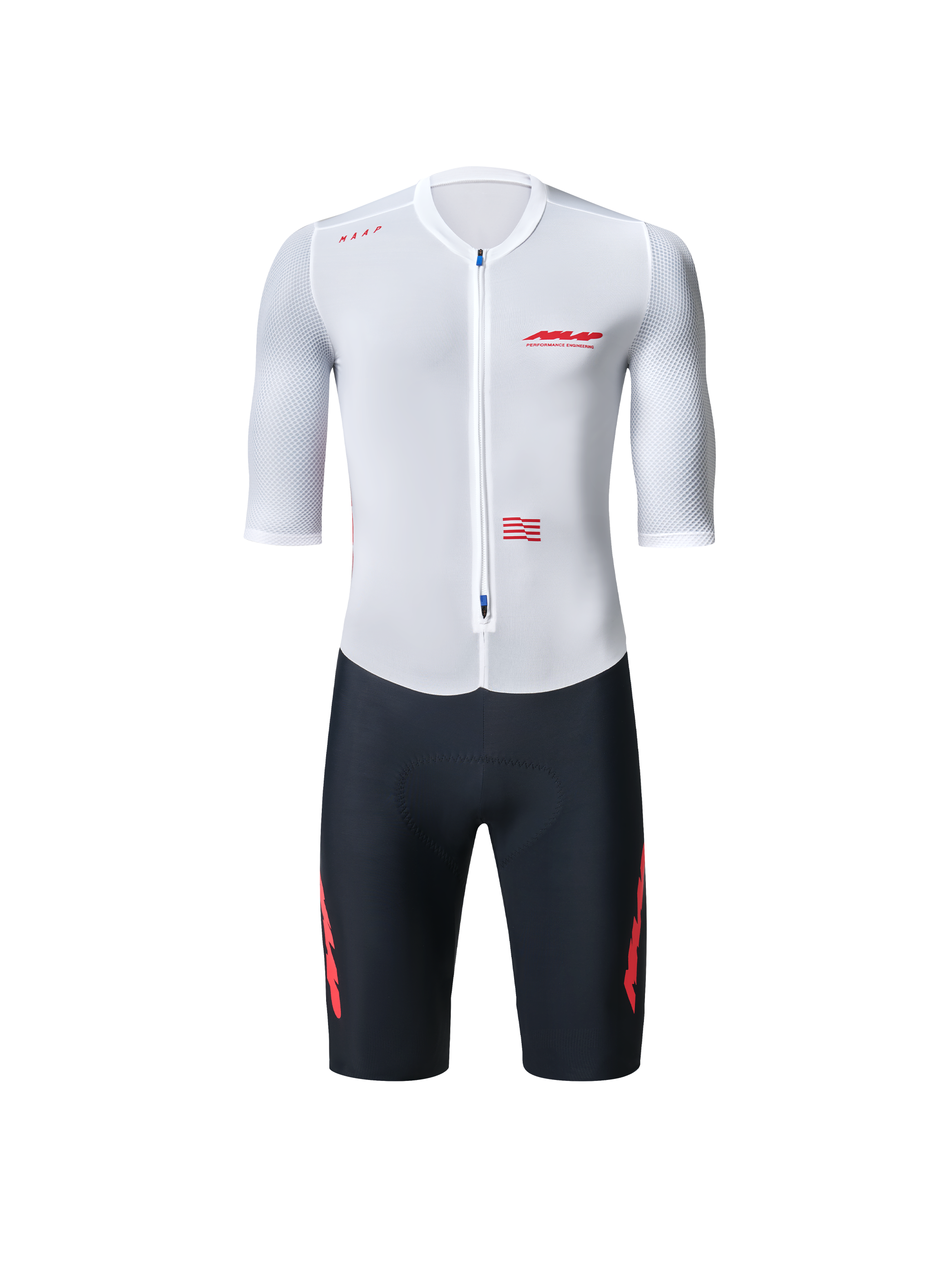 Eclipse Pro Racesuit - White/Red