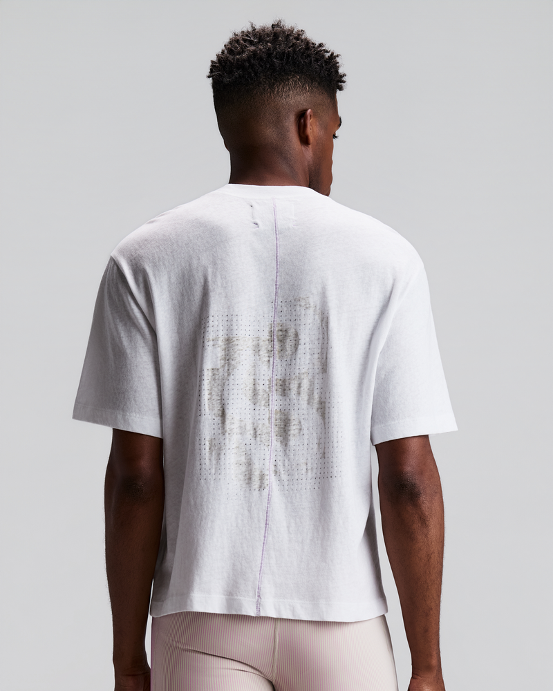 Unisex Lightweight Cotton Box Tee - White