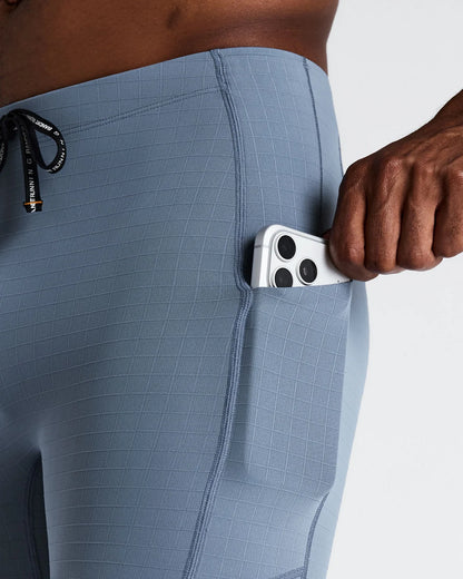 Gridlock™ Next Gen 7 Pocket Quarter Tights - Steel Horizon