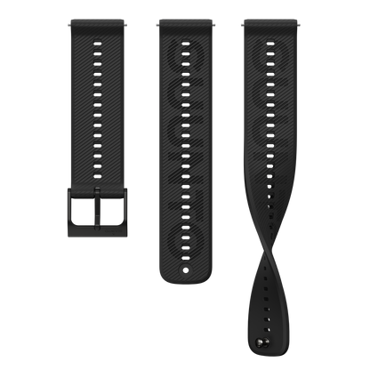 22 ATH6 SILICONE STRAP ALL BLACK S+M