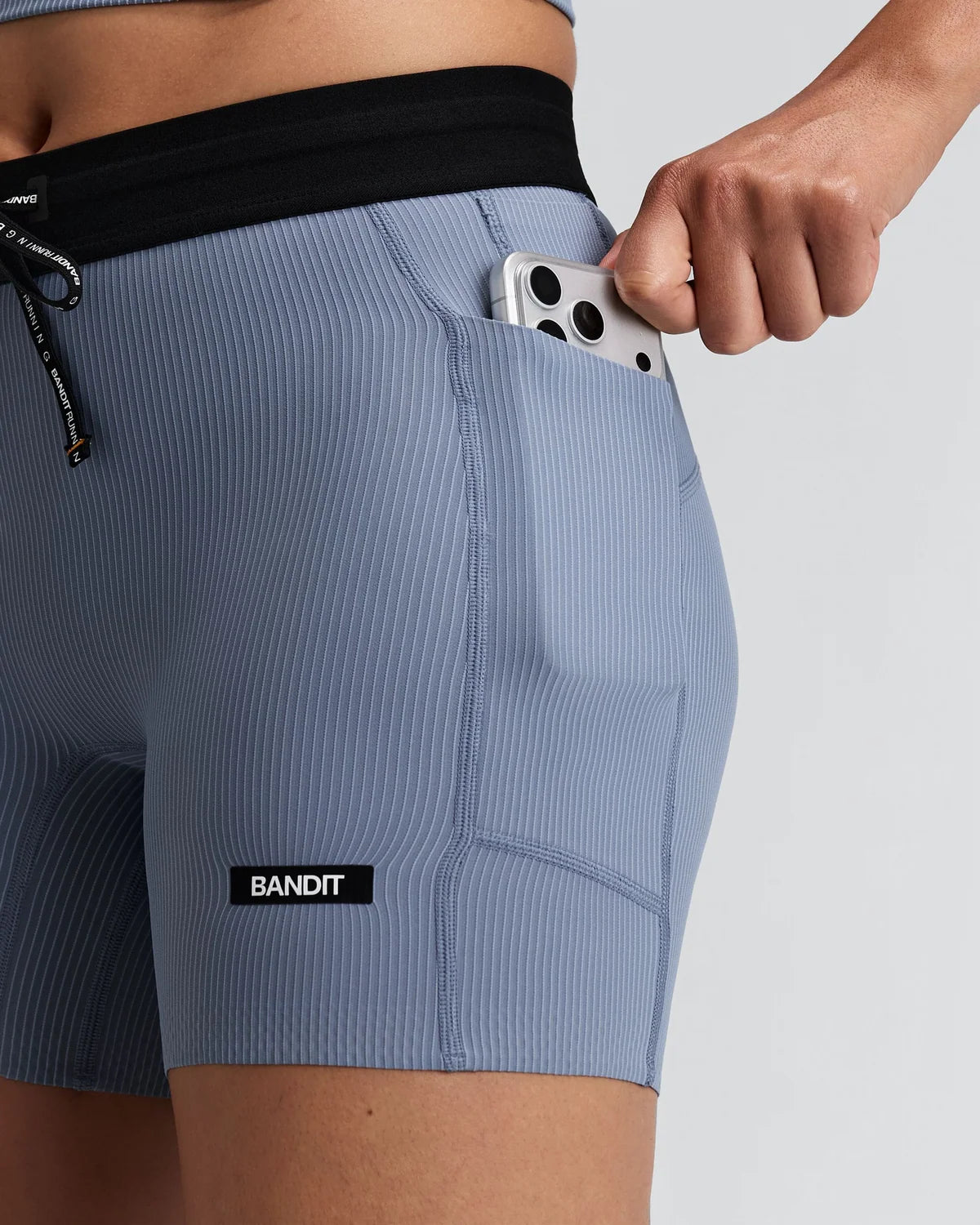 Striped Cadence™ 5" Compression Bottom - Pavillion Blue / Steel Horizon