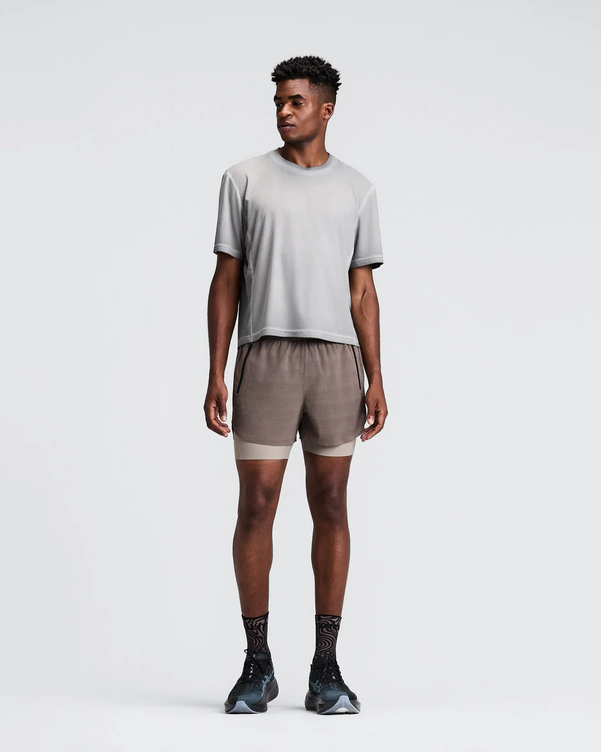 Cooling Grid Mens Duo Short - Cocoa