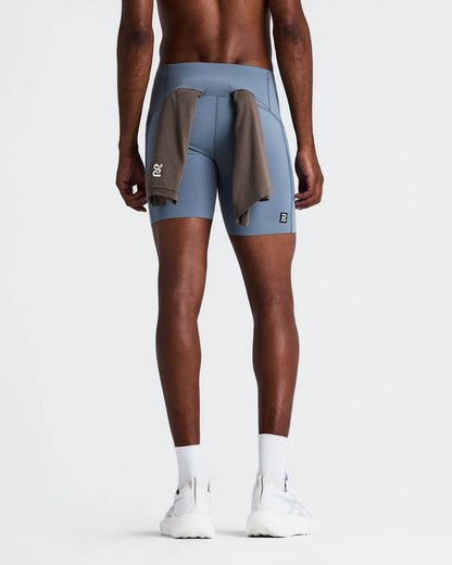 Gridlock™ Next Gen 7 Pocket Quarter Tights - Steel Horizon