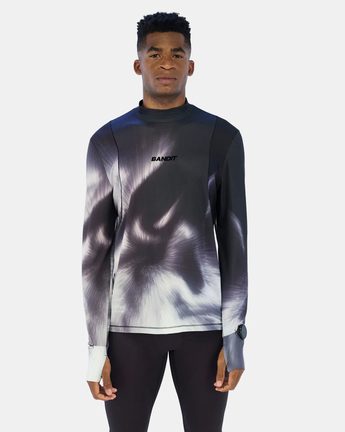 AuraGrid™ Mockneck Long Sleeve - Haze Multi