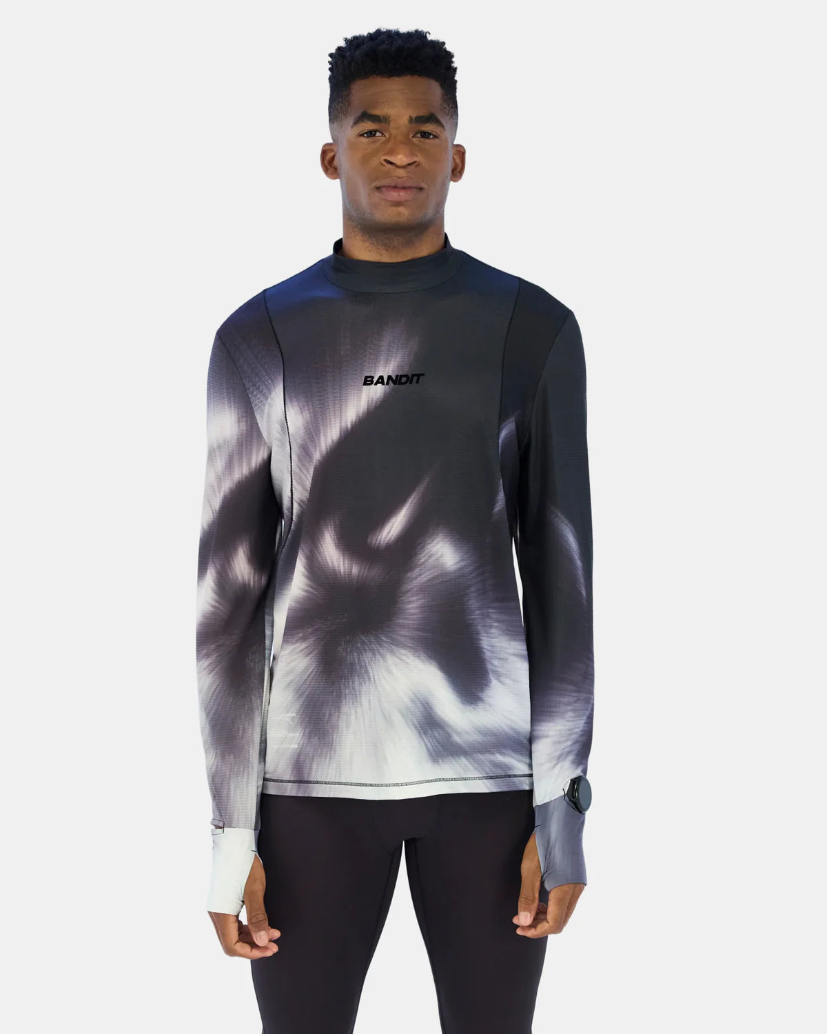 AuraGrid™ Mockneck Long Sleeve - Haze Multi