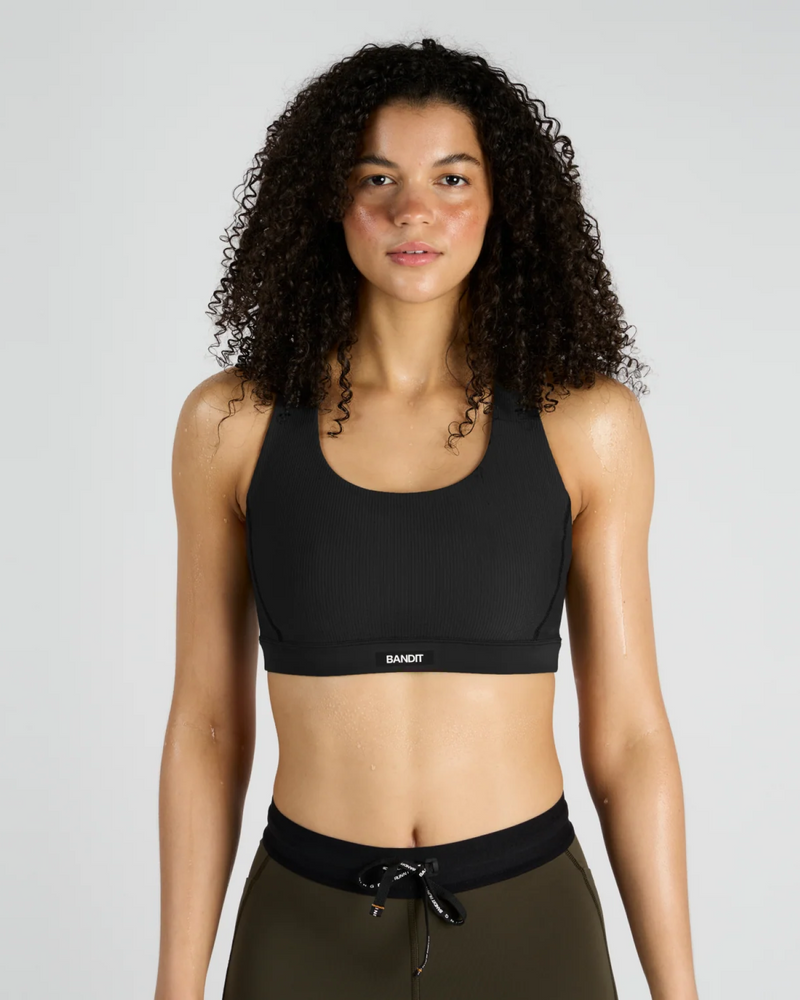 Cadence™ Scoop Neck Run Bra - Black