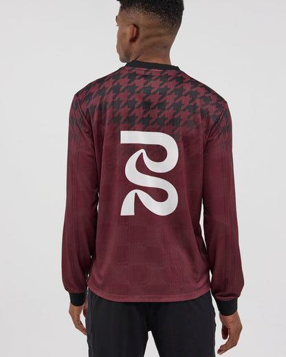 Jacquard Footy-Run Long Sleeve - Fig Print