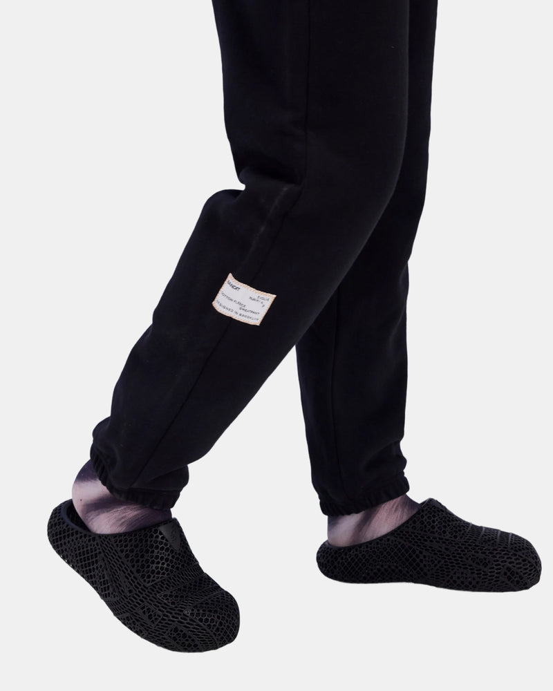 Cotton Fleece Sweatpant - Black