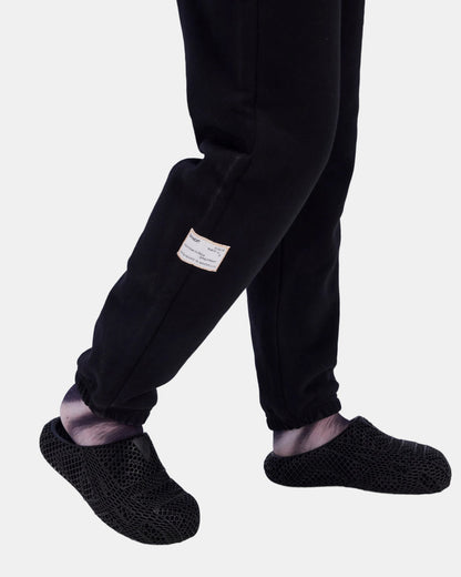 Cotton Fleece Sweatpant - Black