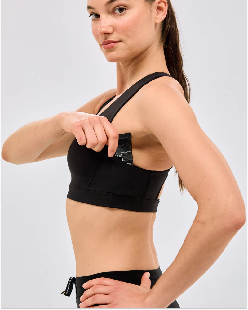 Stamina™ Scoop Neck Run Bra - Black