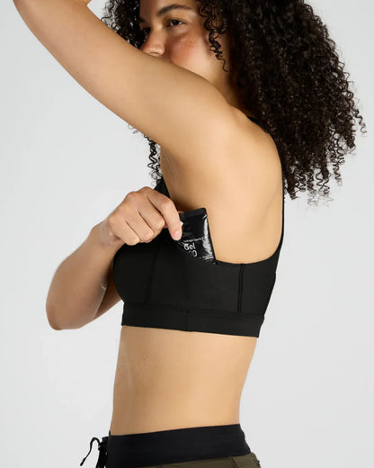 Cadence™ Scoop Neck Run Bra - Black