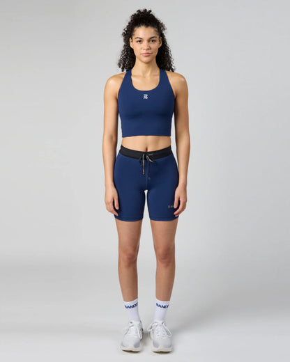 Stamina™ Scoop Neck Race Crop - NY Navy