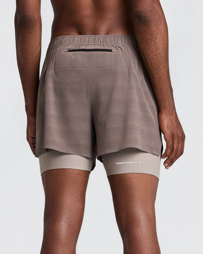 Cooling Grid Mens Duo Short - Cocoa