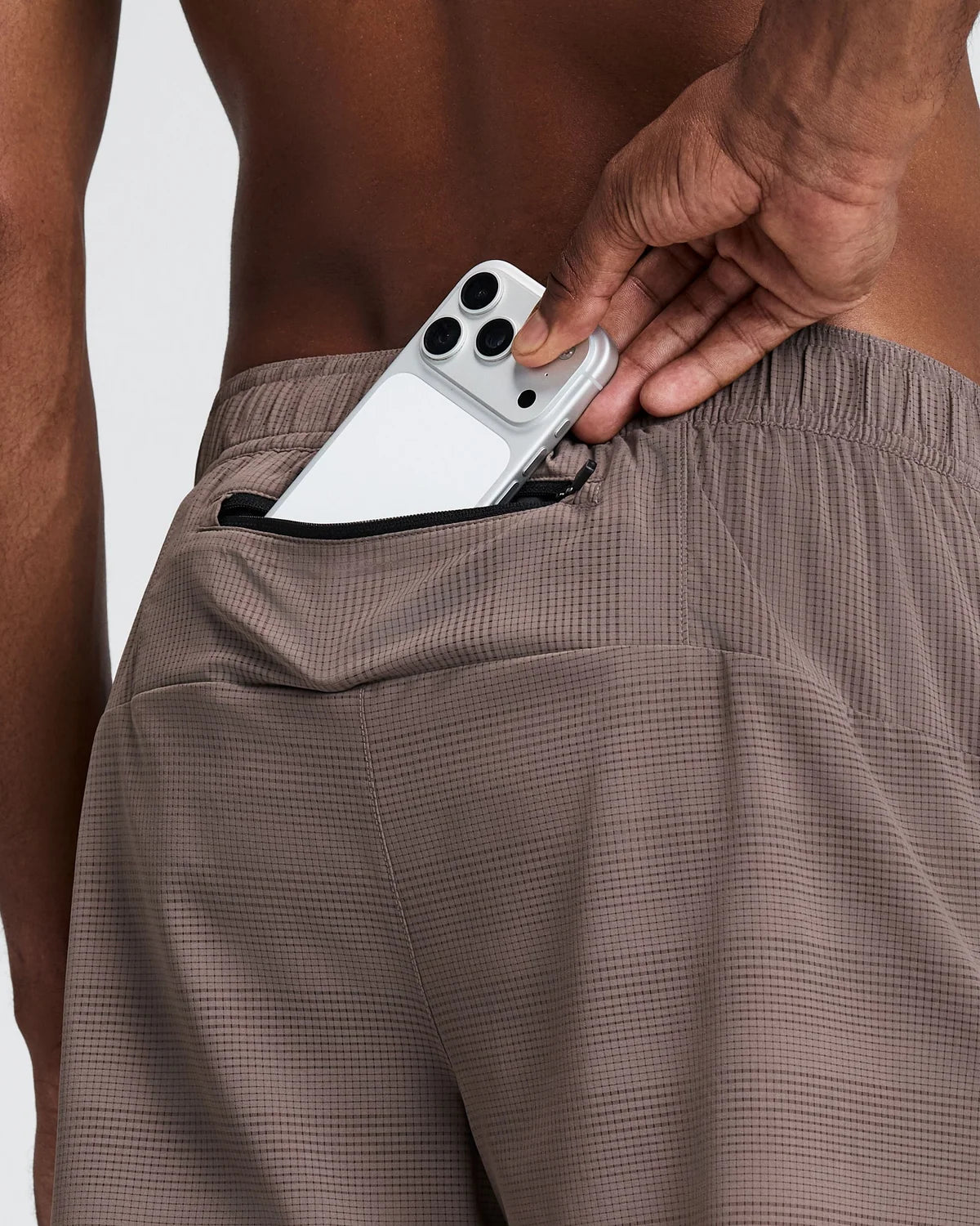 Cooling Grid Mens Duo Short - Cocoa