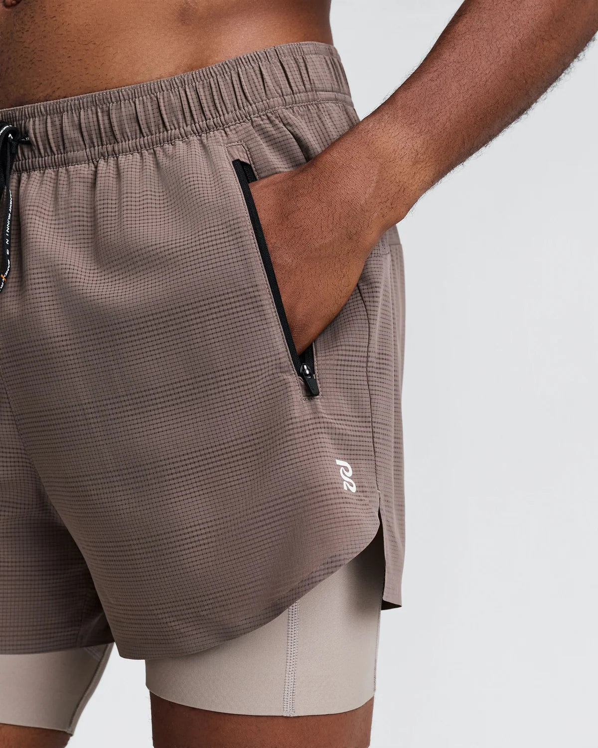 Cooling Grid Mens Duo Short - Cocoa