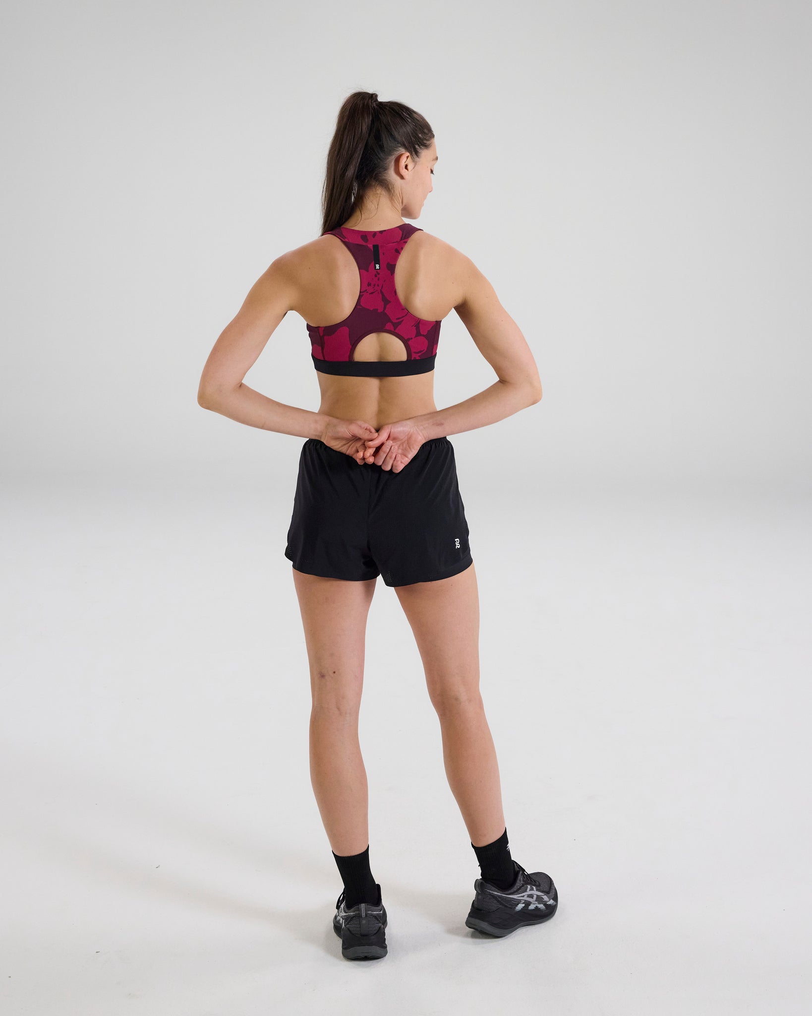 Cadence™ Scoop Neck Run Bra - Fig/Berry Floral