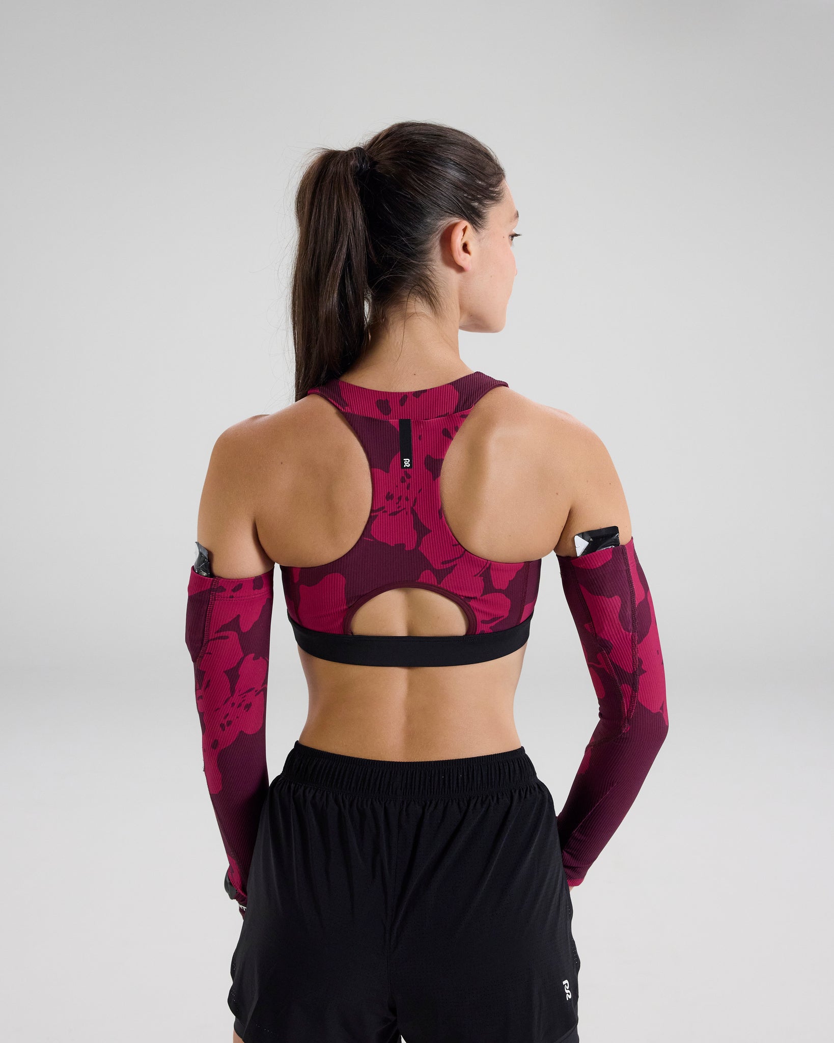 Cadence™ Scoop Neck Run Bra - Fig/Berry Floral