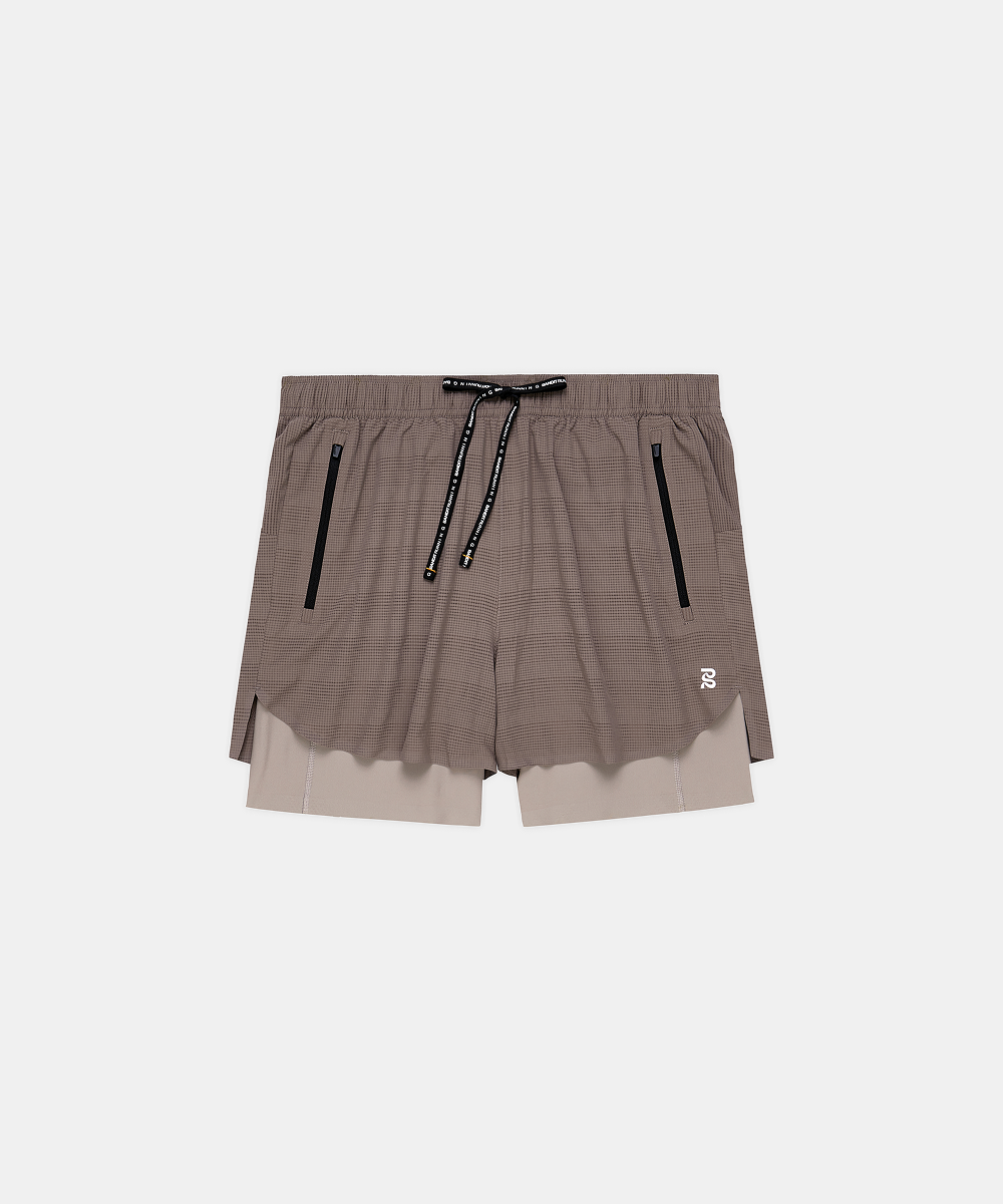 Cooling Grid Mens Duo Short - Cocoa