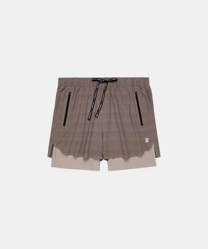Cooling Grid Mens Duo Short - Cocoa