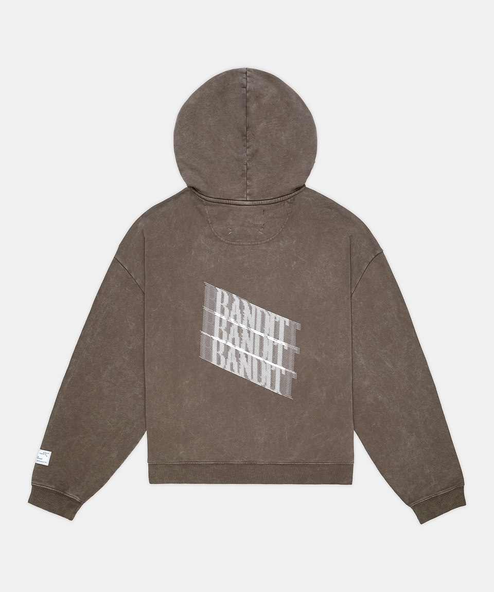 Unisex Chroma Wash Cropped Hoodie - Cocoa