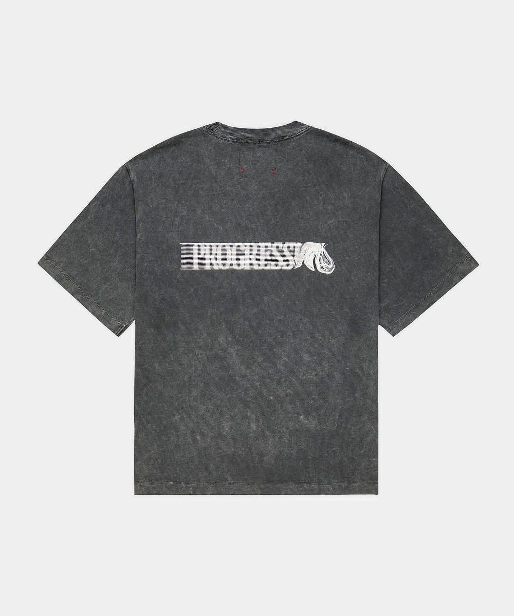 Unisex Heavyweight Cotton Box Tee - Black Chroma Wash