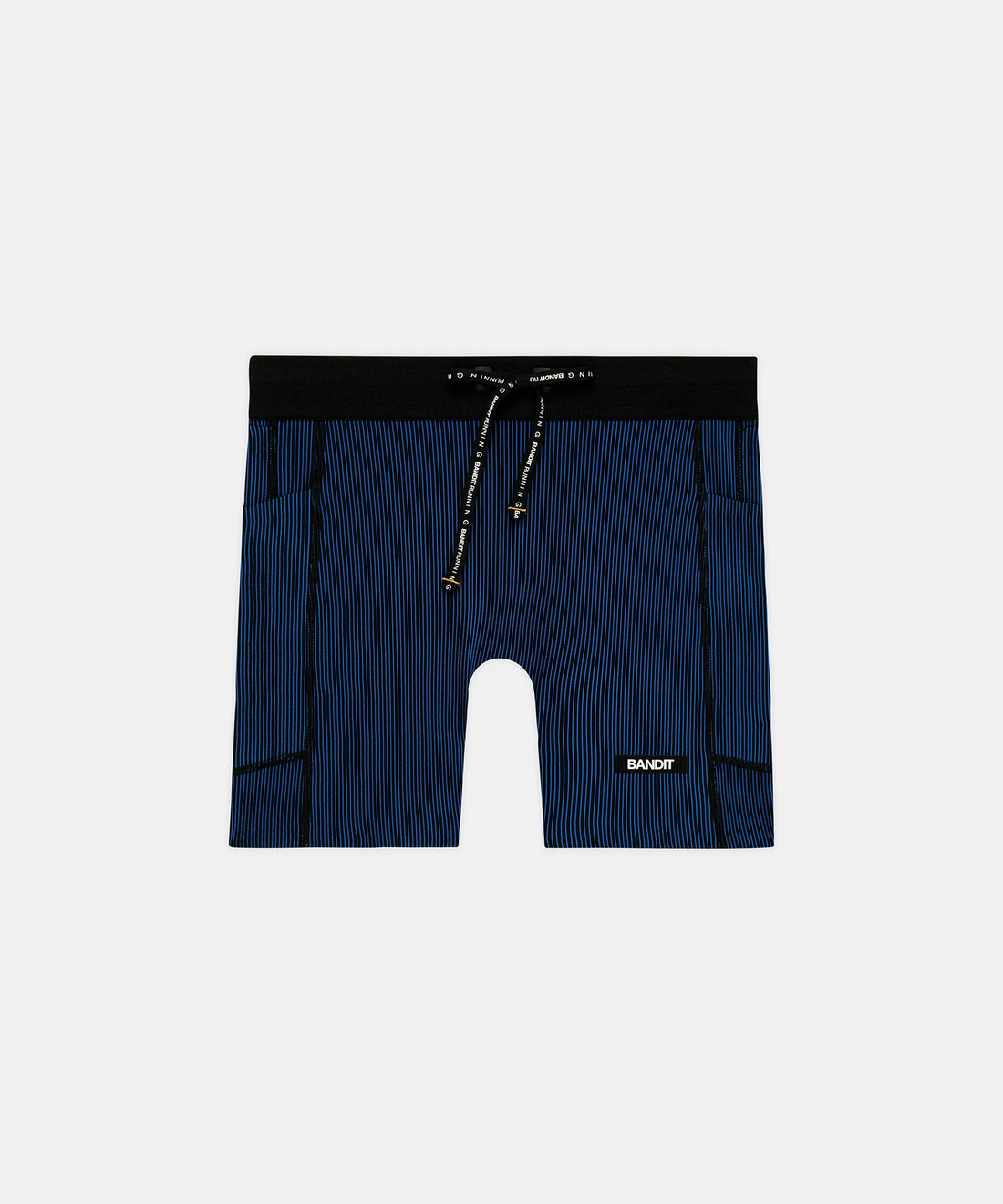 Striped Cadence™ 5" Compression Bottom - Black / Bauhaus Blue