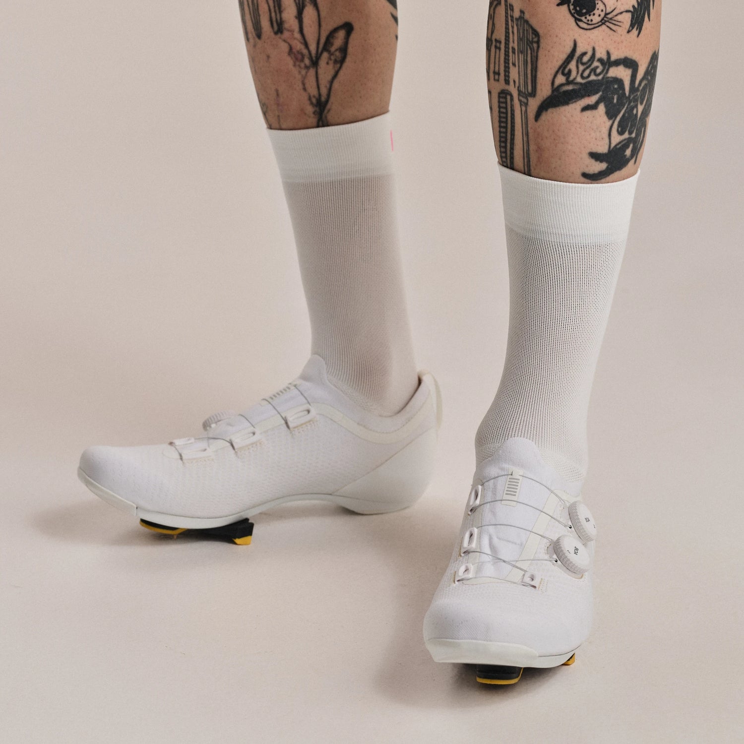 RCC Pro Team Socks - White/Pin