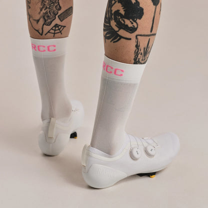 RCC Pro Team Socks - White/Pin