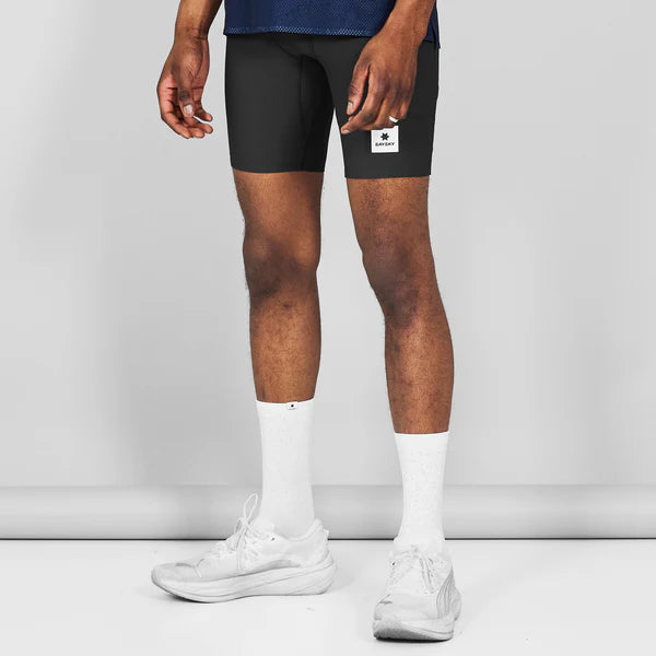 Combat+ Rib Short Tights 8” - Black