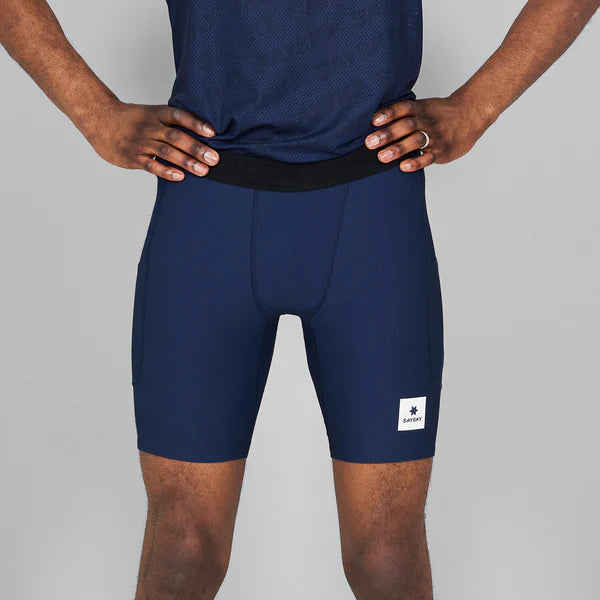 Combat+ Rib Short Tights 8” - Blue