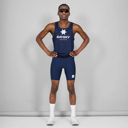Combat+ Rib Short Tights 8” - Blue