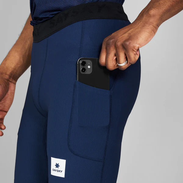 Combat+ Rib Short Tights 8” - Blue