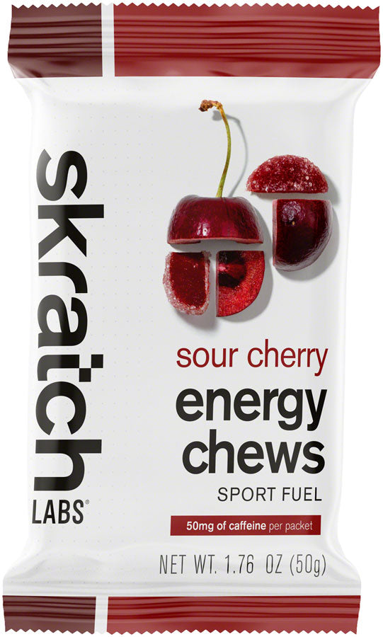 pack of Energy Chews Sport Fuel - Caffeinated Sour Cherry