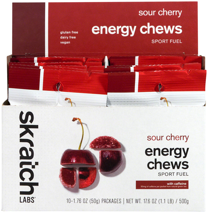 Energy Chews Sport Fuel - Caffeinated Sour Cherry